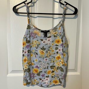 Adorable Summery Floral Spaghetti Strap Top
